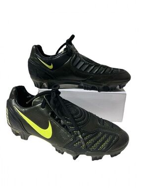 Nike Total 90 Laser II FG 318792-371 Rare Dark Army Black Soccer Cleats Size 6.5